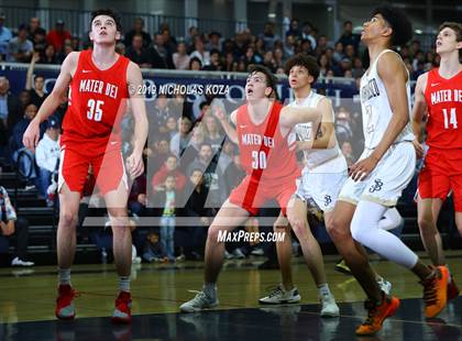 Thumbnail 3 in Mater Dei vs. St. John Bosco photogallery.