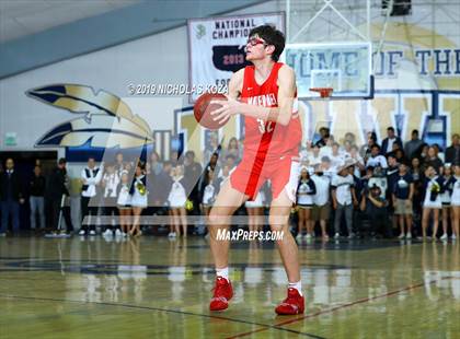 Thumbnail 1 in Mater Dei vs. St. John Bosco photogallery.