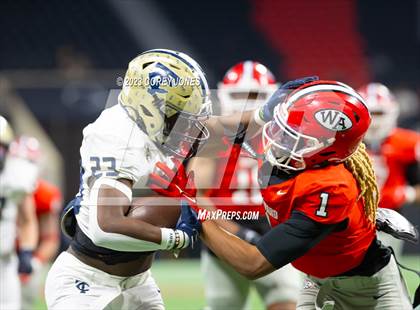 Thumbnail 2 in Thomas County Central vs Woodward Academy (GHSA 6A State Championship) photogallery.