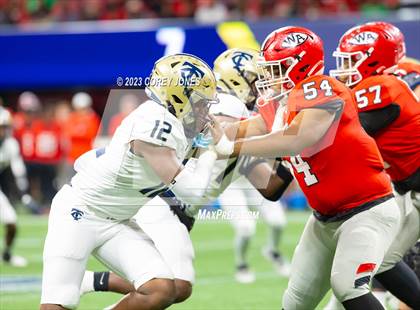 Thumbnail 3 in Thomas County Central vs Woodward Academy (GHSA 6A State Championship) photogallery.