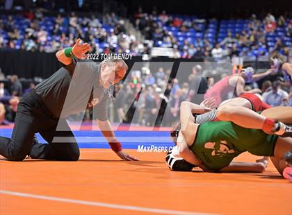 Thumbnail 3 in UIL State Championships - 5A 110lb Final photogallery.