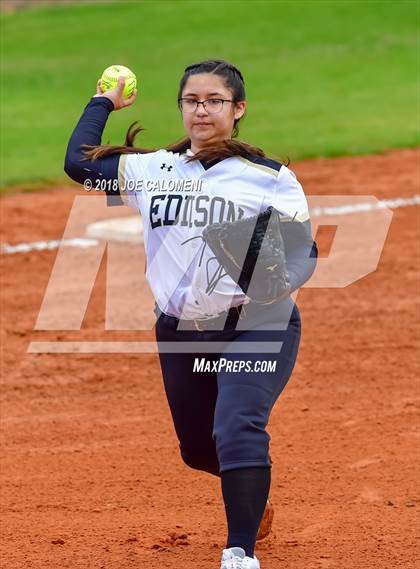 Thumbnail 1 in Cigarroa vs Edison [Thomas A.] (SAISD Softball Tournament) photogallery.