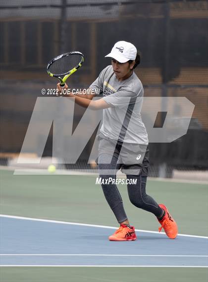 Thumbnail 2 in Rouse vs Jordan (UIL 5A Girls Singles State Quarterfinal) photogallery.