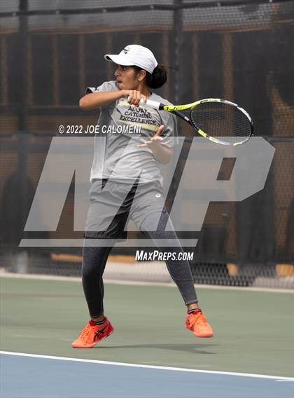 Thumbnail 3 in Rouse vs Jordan (UIL 5A Girls Singles State Quarterfinal) photogallery.