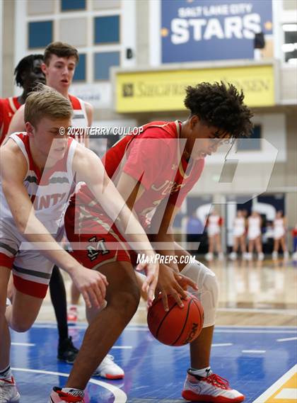 Thumbnail 3 in Judge Memorial vs. Manti (UHSAA 3A Semifinal) photogallery.