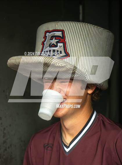 Thumbnail 3 in Fayetteville vs. Abbott (UIL 1A Baseball Semifinal) photogallery.