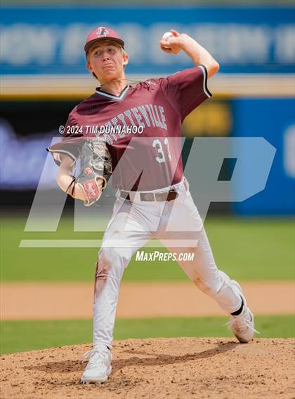 Thumbnail 3 in Fayetteville vs. Abbott (UIL 1A Baseball Semifinal) photogallery.