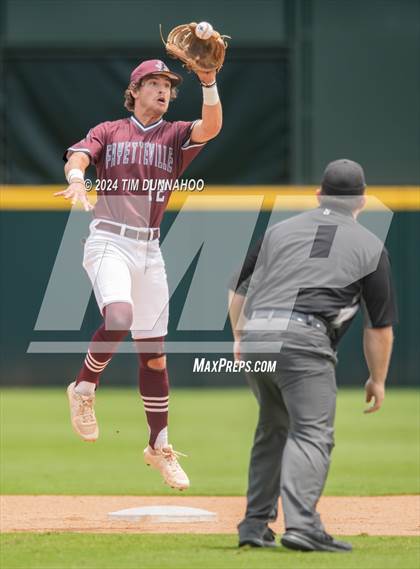 Thumbnail 2 in Fayetteville vs. Abbott (UIL 1A Baseball Semifinal) photogallery.