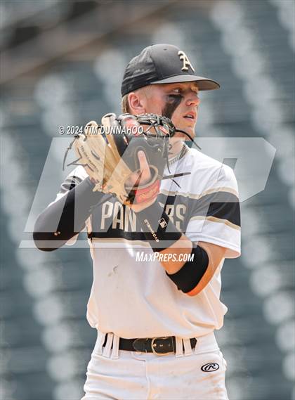 Thumbnail 3 in Fayetteville vs. Abbott (UIL 1A Baseball Semifinal) photogallery.