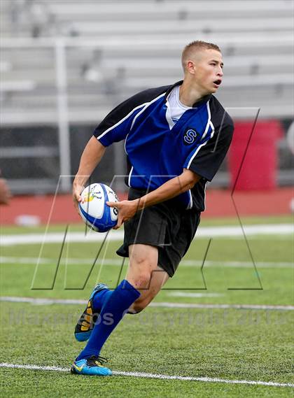 Thumbnail 1 in Stamford Academy vs Southington (Division 2 Semifinal) photogallery.