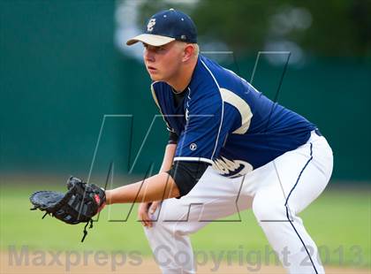 Thumbnail 2 in Central Catholic vs. Oakdale (CIF SJS D4 Final) photogallery.