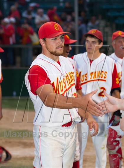 Thumbnail 3 in Central Catholic vs. Oakdale (CIF SJS D4 Final) photogallery.