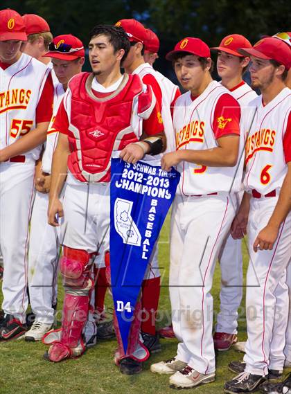 Thumbnail 2 in Central Catholic vs. Oakdale (CIF SJS D4 Final) photogallery.