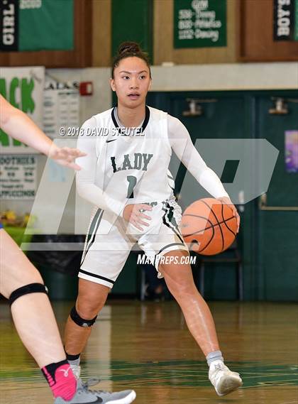 Thumbnail 3 in Woodside Priory vs. Fairmont Prep (St. Mary's Stockton MLK Showcase) photogallery.