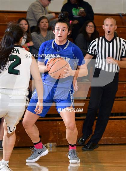 Thumbnail 1 in Woodside Priory vs. Fairmont Prep (St. Mary's Stockton MLK Showcase) photogallery.