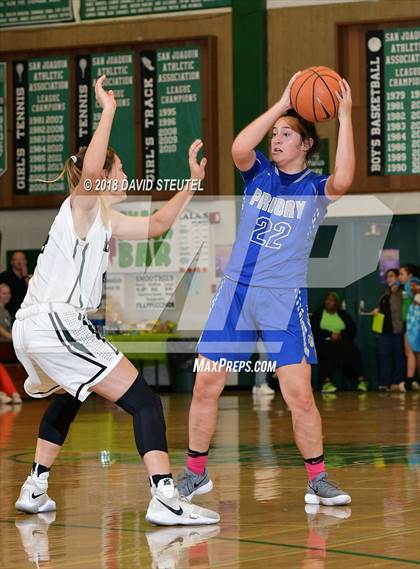 Thumbnail 1 in Woodside Priory vs. Fairmont Prep (St. Mary's Stockton MLK Showcase) photogallery.