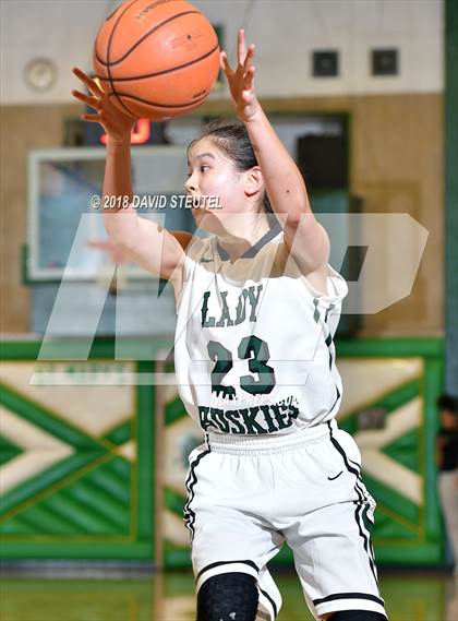 Thumbnail 3 in Woodside Priory vs. Fairmont Prep (St. Mary's Stockton MLK Showcase) photogallery.