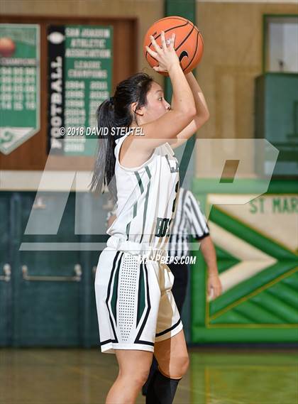 Thumbnail 1 in Woodside Priory vs. Fairmont Prep (St. Mary's Stockton MLK Showcase) photogallery.