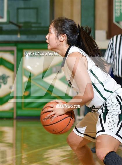 Thumbnail 1 in Woodside Priory vs. Fairmont Prep (St. Mary's Stockton MLK Showcase) photogallery.