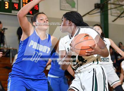 Thumbnail 3 in Woodside Priory vs. Fairmont Prep (St. Mary's Stockton MLK Showcase) photogallery.