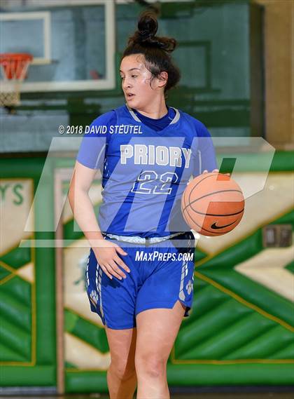 Thumbnail 3 in Woodside Priory vs. Fairmont Prep (St. Mary's Stockton MLK Showcase) photogallery.