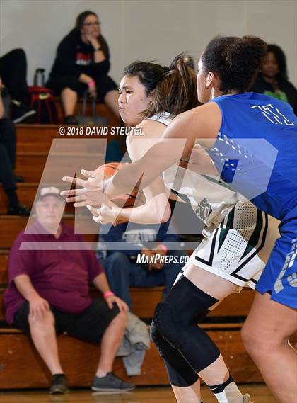 Thumbnail 2 in Woodside Priory vs. Fairmont Prep (St. Mary's Stockton MLK Showcase) photogallery.