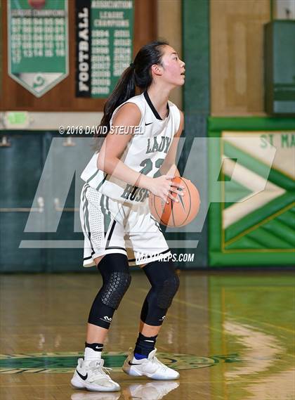 Thumbnail 1 in Woodside Priory vs. Fairmont Prep (St. Mary's Stockton MLK Showcase) photogallery.