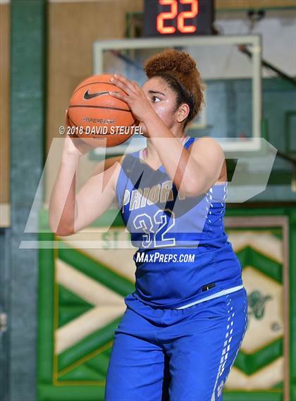 Thumbnail 1 in Woodside Priory vs. Fairmont Prep (St. Mary's Stockton MLK Showcase) photogallery.