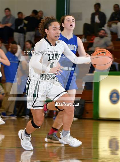 Thumbnail 3 in Woodside Priory vs. Fairmont Prep (St. Mary's Stockton MLK Showcase) photogallery.