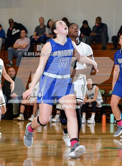 Thumbnail 3 in Woodside Priory vs. Fairmont Prep (St. Mary's Stockton MLK Showcase) photogallery.