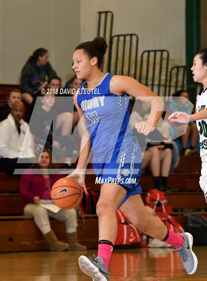 Thumbnail 3 in Woodside Priory vs. Fairmont Prep (St. Mary's Stockton MLK Showcase) photogallery.