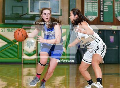 Thumbnail 2 in Woodside Priory vs. Fairmont Prep (St. Mary's Stockton MLK Showcase) photogallery.