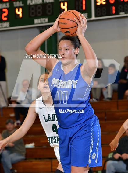 Thumbnail 1 in Woodside Priory vs. Fairmont Prep (St. Mary's Stockton MLK Showcase) photogallery.