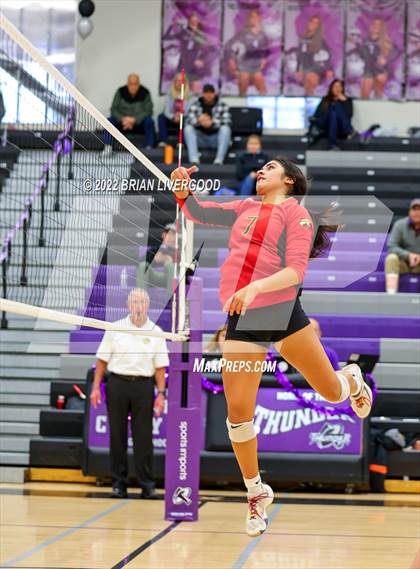 Thumbnail 1 in D'Evelyn vs. Coronado (CHSAA 4A Region 8 Playoff) photogallery.