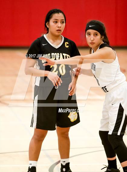 Thumbnail 3 in North Pointe Prep vs. Goldwater (Lady Titan Winter Hoops Classic) photogallery.