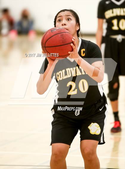 Thumbnail 2 in North Pointe Prep vs. Goldwater (Lady Titan Winter Hoops Classic) photogallery.