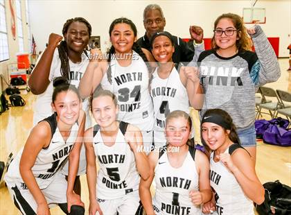 Thumbnail 2 in North Pointe Prep vs. Goldwater (Lady Titan Winter Hoops Classic) photogallery.