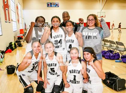 Thumbnail 1 in North Pointe Prep vs. Goldwater (Lady Titan Winter Hoops Classic) photogallery.