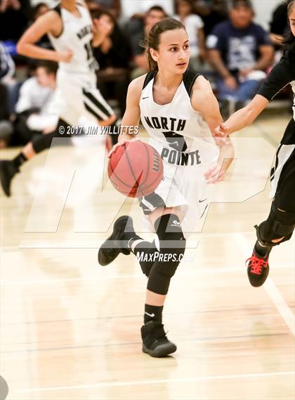 Thumbnail 2 in North Pointe Prep vs. Goldwater (Lady Titan Winter Hoops Classic) photogallery.
