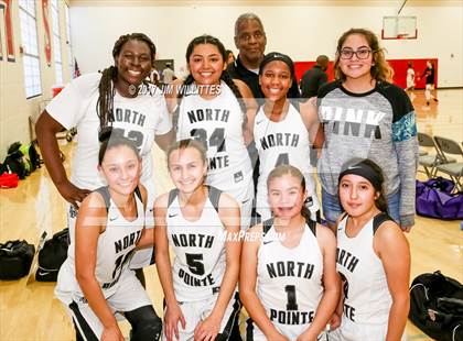 Thumbnail 3 in North Pointe Prep vs. Goldwater (Lady Titan Winter Hoops Classic) photogallery.