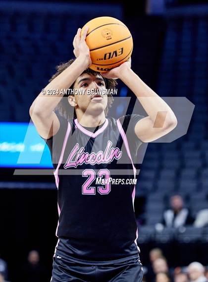 Thumbnail 1 in Lincoln vs. Modesto Christian (CIF SJS D1 Final) photogallery.