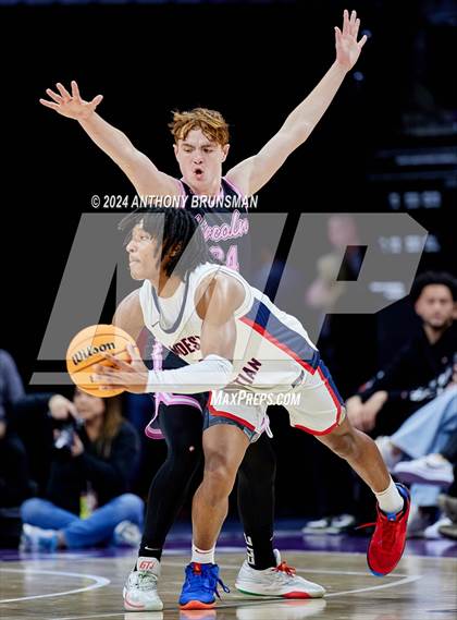 Thumbnail 1 in Lincoln vs. Modesto Christian (CIF SJS D1 Final) photogallery.