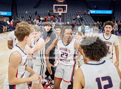 Thumbnail 1 in Lincoln vs. Modesto Christian (CIF SJS D1 Final) photogallery.