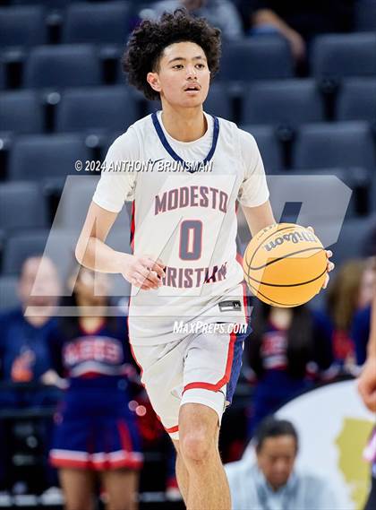 Thumbnail 2 in Lincoln vs. Modesto Christian (CIF SJS D1 Final) photogallery.
