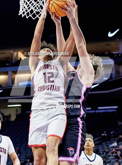 Thumbnail 1 in Lincoln vs. Modesto Christian (CIF SJS D1 Final) photogallery.