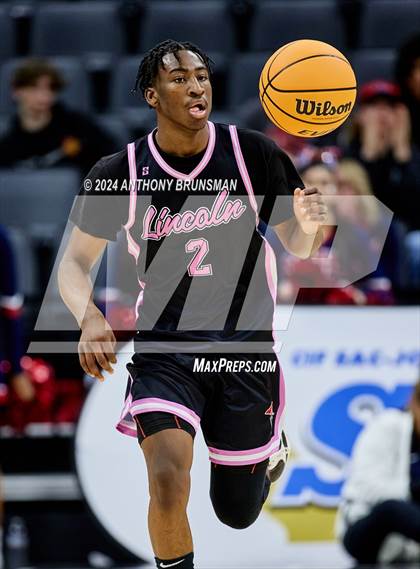 Thumbnail 1 in Lincoln vs. Modesto Christian (CIF SJS D1 Final) photogallery.