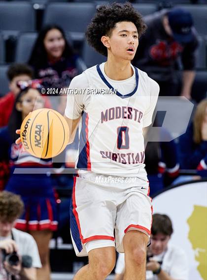 Thumbnail 2 in Lincoln vs. Modesto Christian (CIF SJS D1 Final) photogallery.