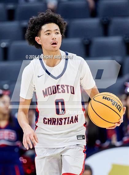 Thumbnail 1 in Lincoln vs. Modesto Christian (CIF SJS D1 Final) photogallery.
