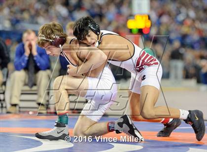 Thumbnail 3 in WIAA 3A 126 LB Championship  photogallery.