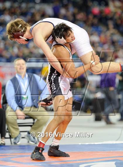 Thumbnail 2 in WIAA 3A 126 LB Championship  photogallery.